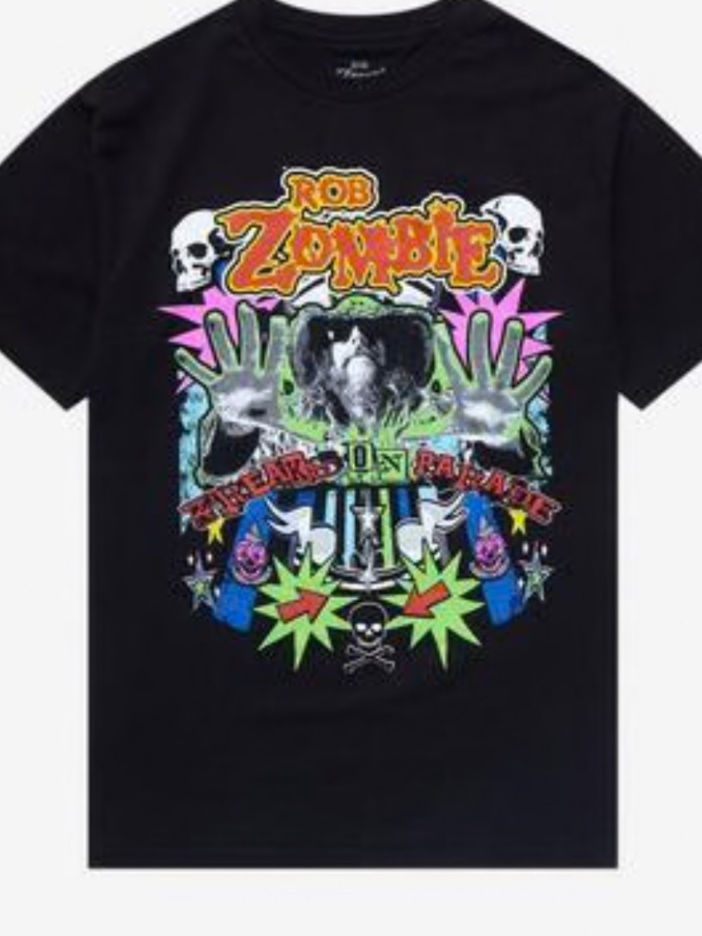 Rob Zombie 2022 FREAK'S ON PARADE TOUR w Cities)Dates XL rrtg Unisex.